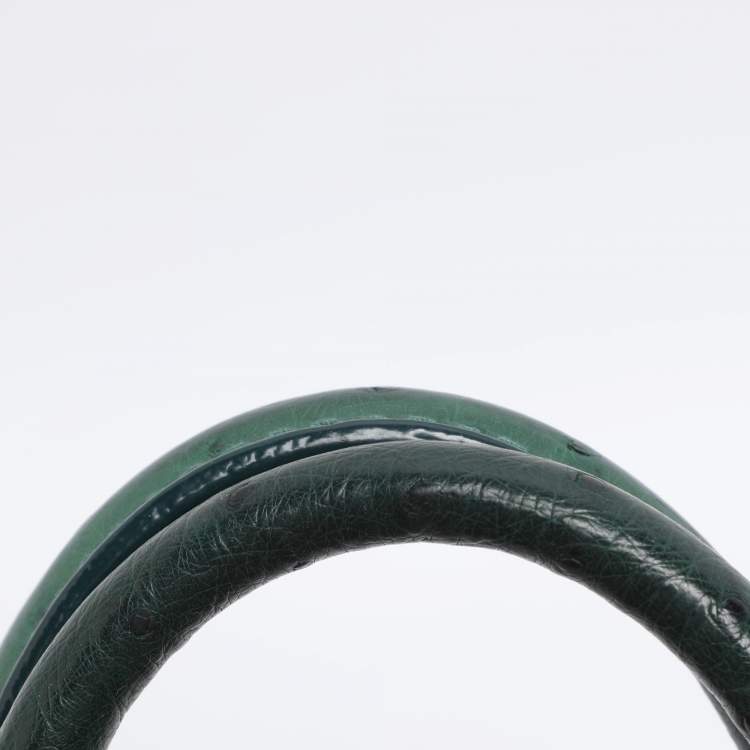 مملوكة مسبقًا Louis Vuitton Green Ostrich Alma BB Bag