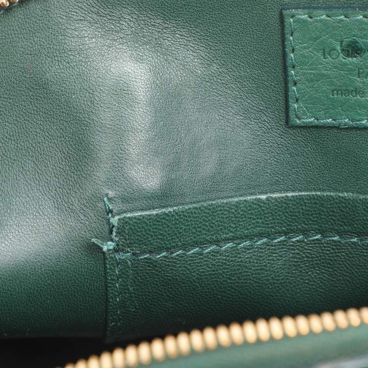 مملوكة مسبقًا Louis Vuitton Green Ostrich Alma BB Bag