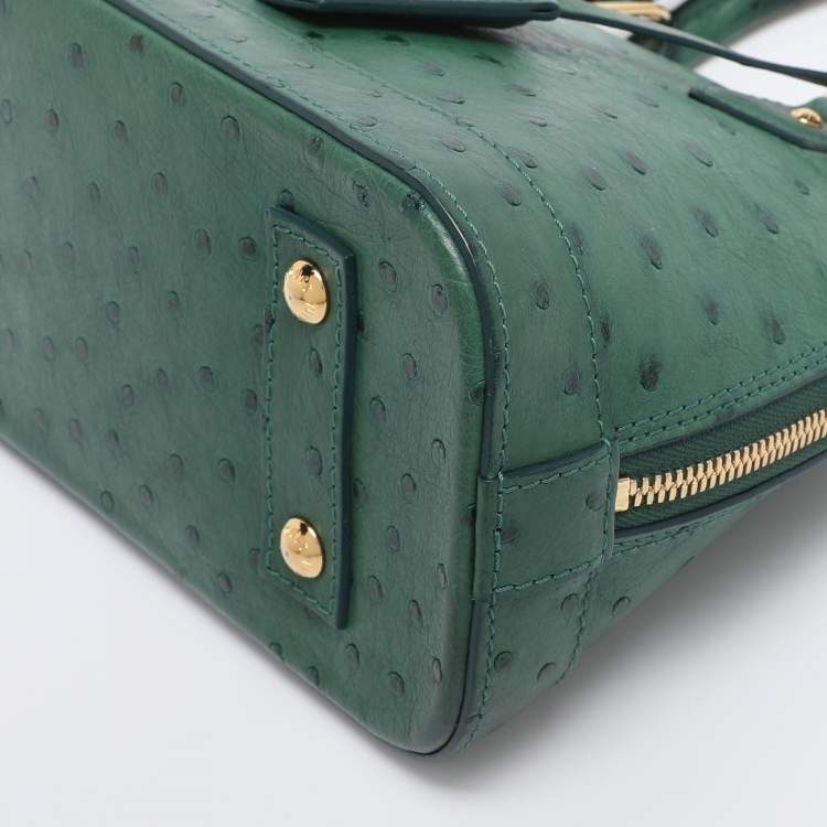 مملوكة مسبقًا Louis Vuitton Green Ostrich Alma BB Bag