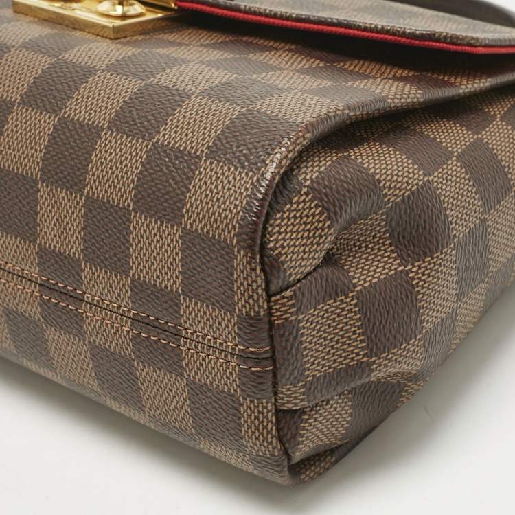 Pre Owned Louis Vuitton Damier Ebene Canvas Croisette Bag