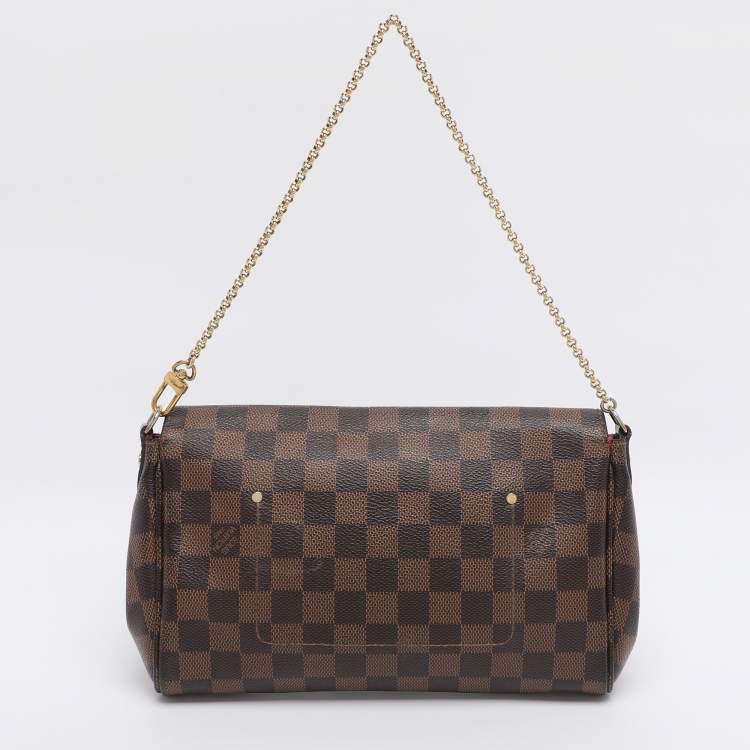 Pre Owned Louis Vuitton Damier Ebene Canvas Favorite MM Bag