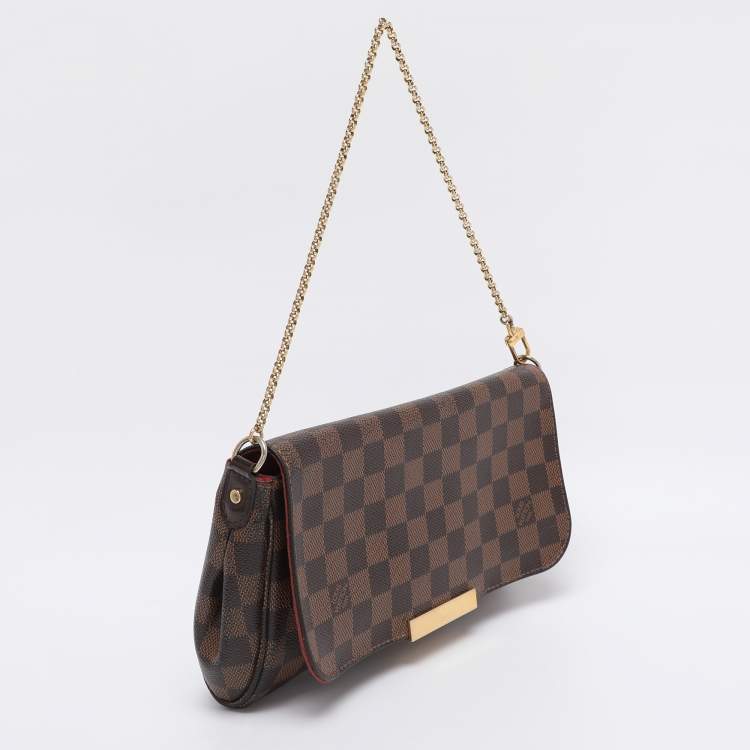 Pre Owned Louis Vuitton Damier Ebene Canvas Favorite MM Bag