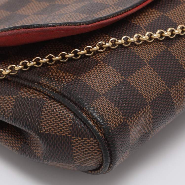 Pre Owned Louis Vuitton Damier Ebene Canvas Favorite MM Bag