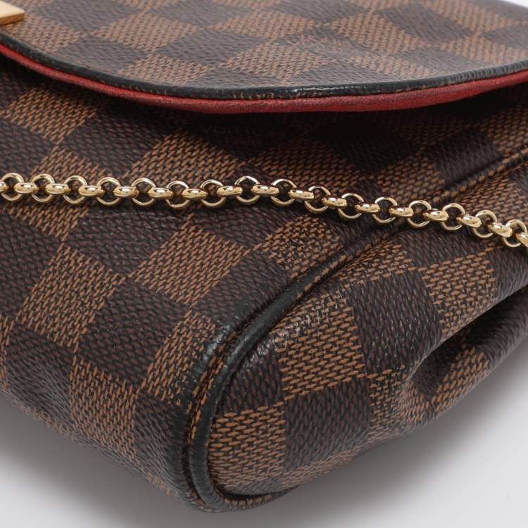 Pre Owned Louis Vuitton Damier Ebene Canvas Favorite MM Bag