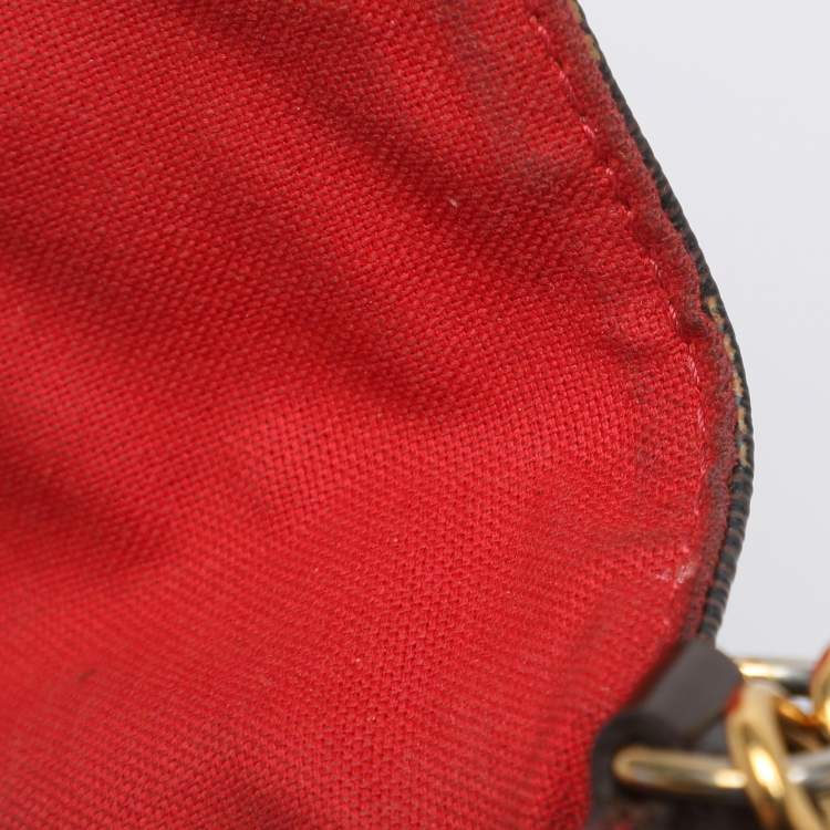 Pre Owned Louis Vuitton Damier Ebene Canvas Favorite MM Bag