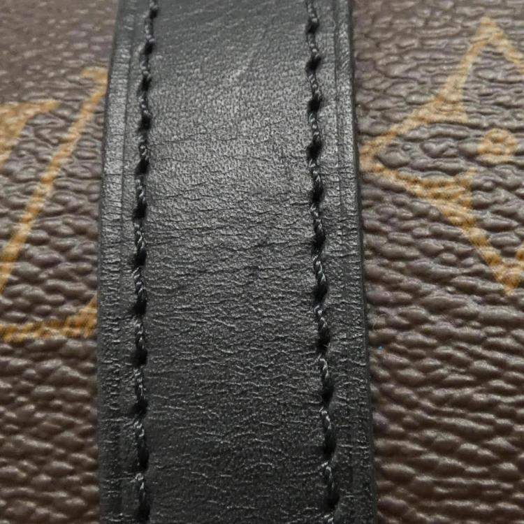 Pre Owned Louis Vuitton Christopher MM Monogram Macassar Coated Canvas Backpack
