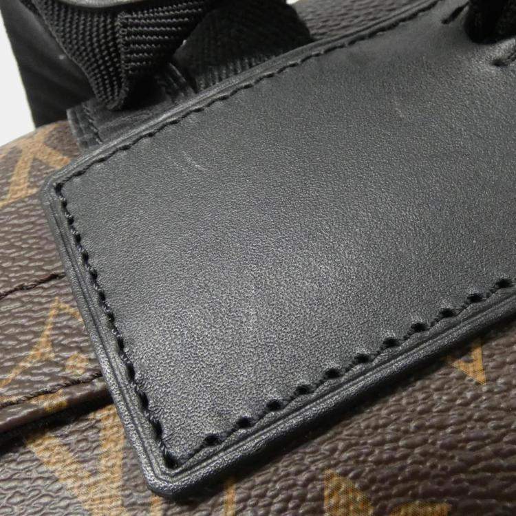 Pre Owned Louis Vuitton Christopher MM Monogram Macassar Coated Canvas Backpack