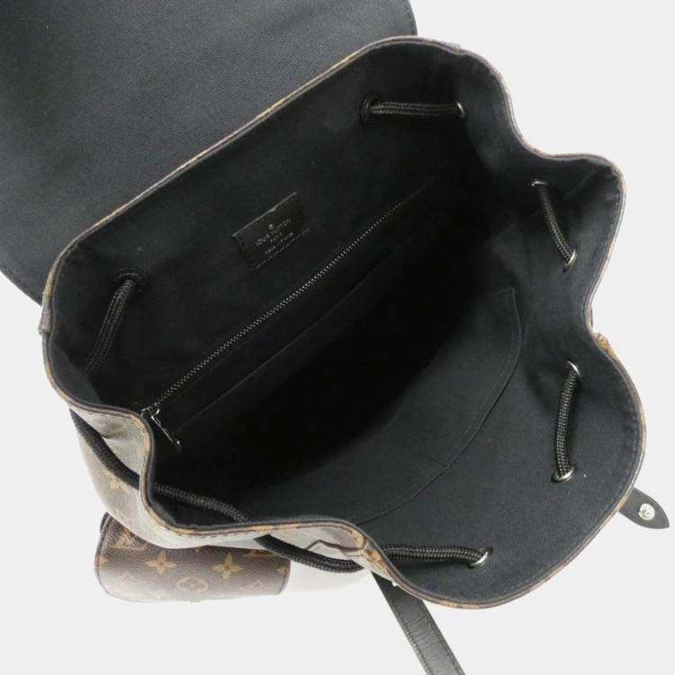 Pre Owned Louis Vuitton Christopher MM Monogram Macassar Coated Canvas Backpack