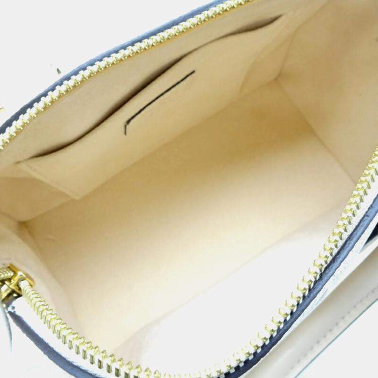 Pre Owned Louis Vuitton Speedy Bandouliere 20 Cream Monogram Empreinte Leather Boston Bag