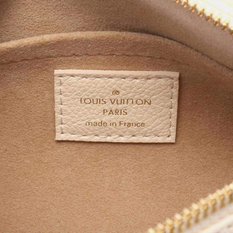 Pre Owned Louis Vuitton Papillon BB Ivory Monogram Empreinte Leather Handbag