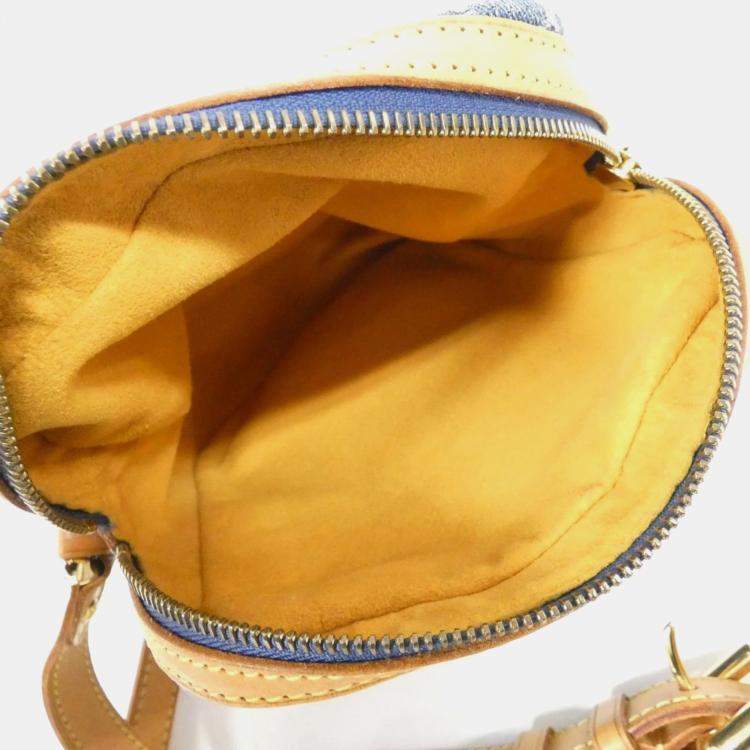 Pre Owned Louis Vuitton Camera Blue Monogram Denim Shoulder Bag