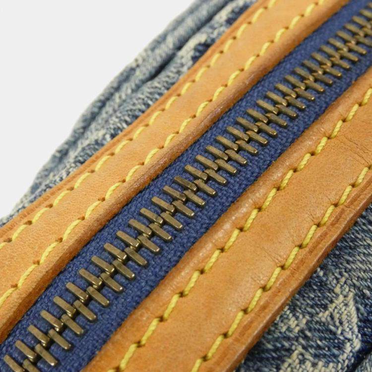 Pre Owned Louis Vuitton Camera Blue Monogram Denim Shoulder Bag