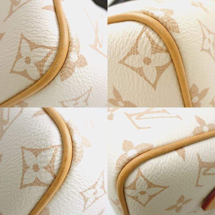 Pre Owned Louis Vuitton Speedy Bandouliere 20 Dune Monogram Canvas Shoulder Bag