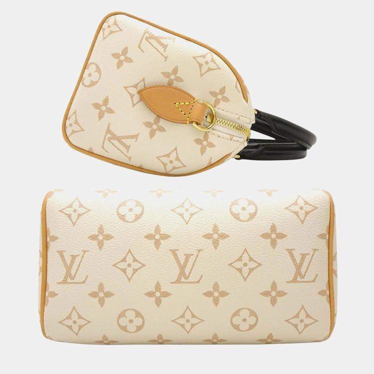 Pre Owned Louis Vuitton Speedy Bandouliere 20 Dune Monogram Canvas Shoulder Bag