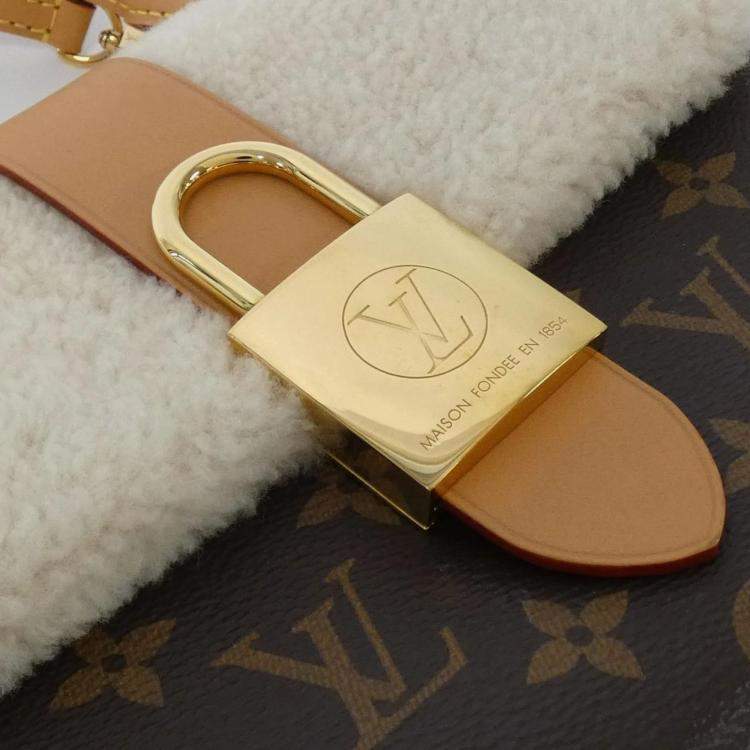 Pre Owned Louis Vuitton Rocky BB Brown Monogram Canvas Handbag