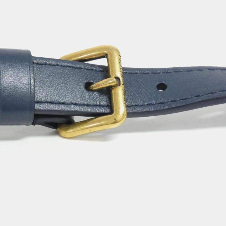 Pre Owned Louis Vuitton Soft Trunk Blue Monogram Denim Shoulder Bag