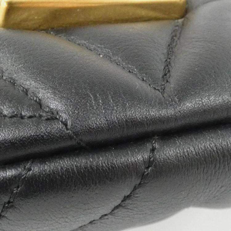 Pre Owned Louis Vuitton New Wave Black Leather Bumbag