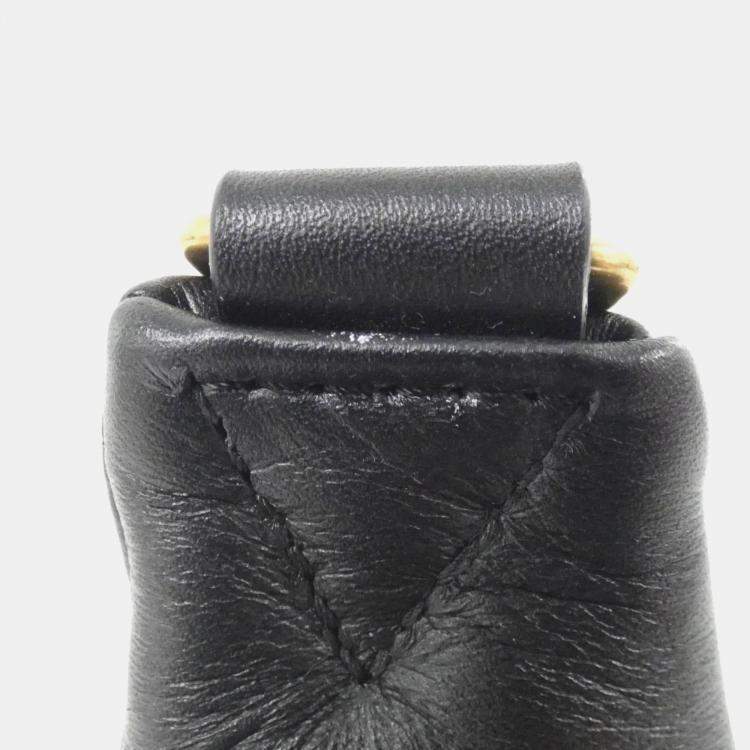 Pre Owned Louis Vuitton New Wave Black Leather Bumbag
