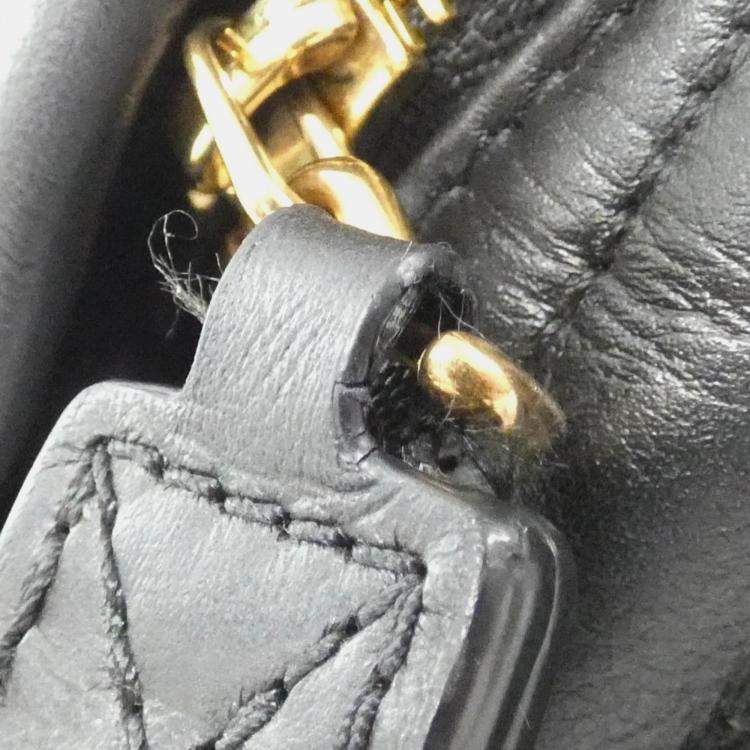 Pre Owned Louis Vuitton New Wave Black Leather Bumbag