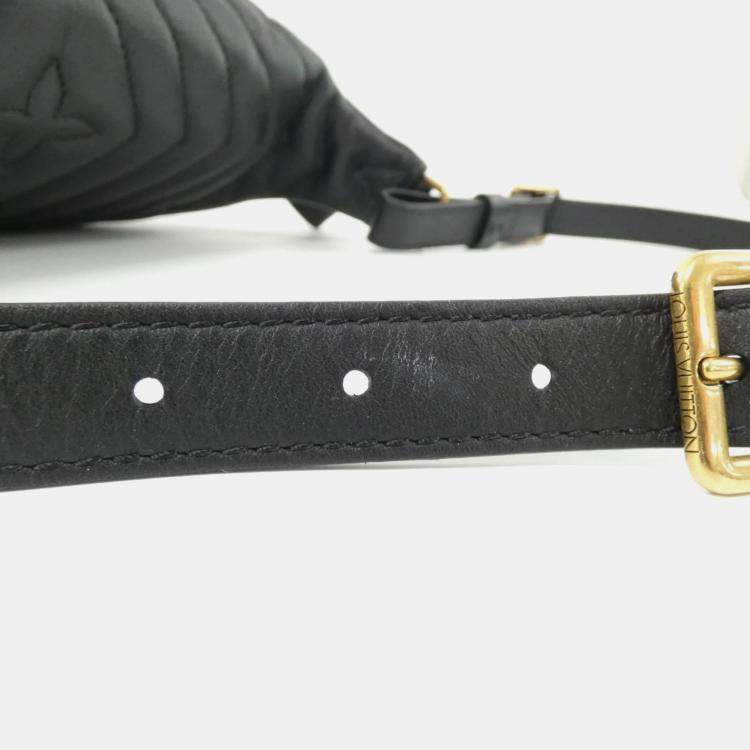 Pre Owned Louis Vuitton New Wave Black Leather Bumbag
