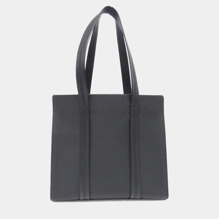 Pre Owned Louis Vuitton Take Off Tote Black Aerogram Leather Handbag