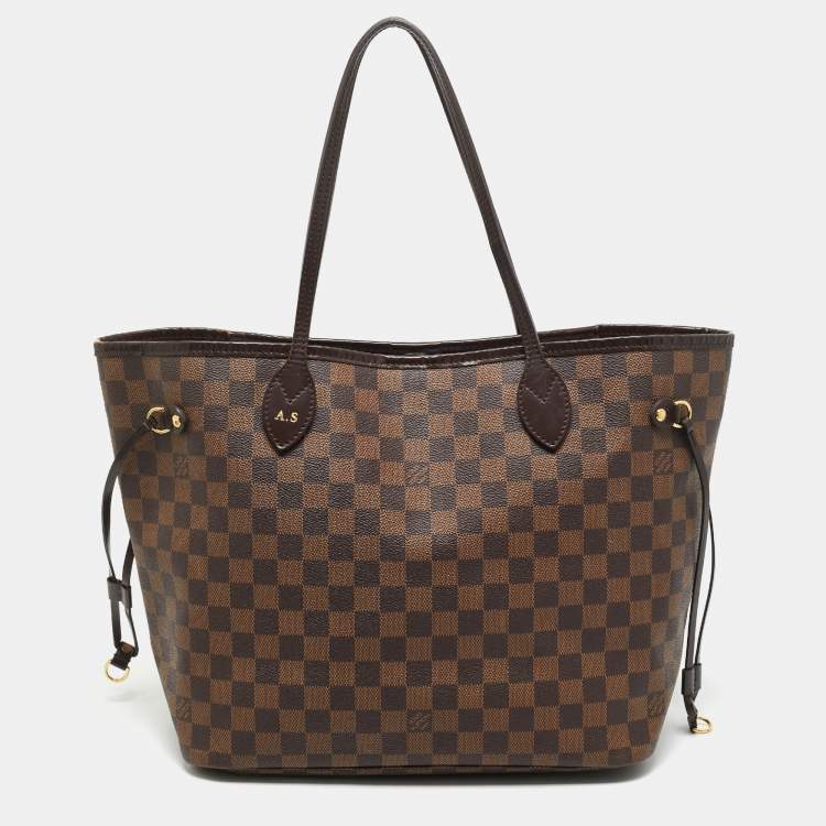 Pre Owned Louis Vuitton Damier Ebene Canvas Neverfull MM Bag