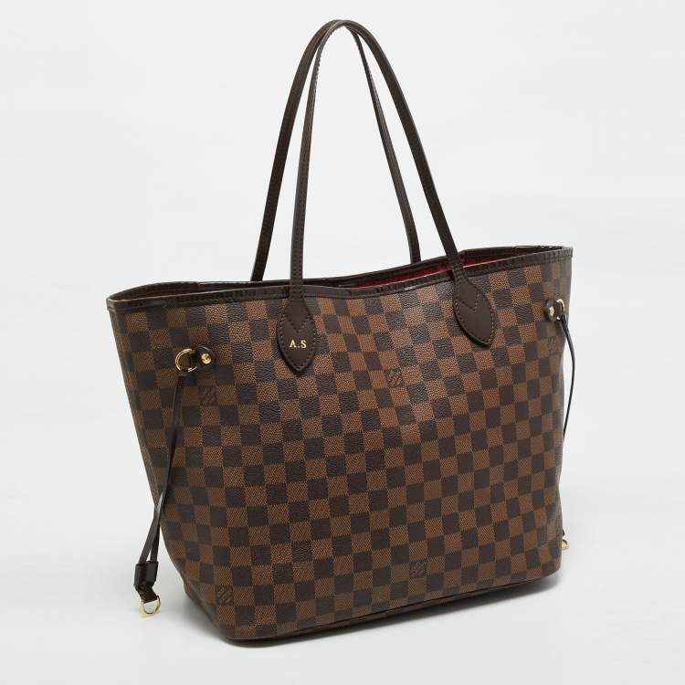 Pre Owned Louis Vuitton Damier Ebene Canvas Neverfull MM Bag