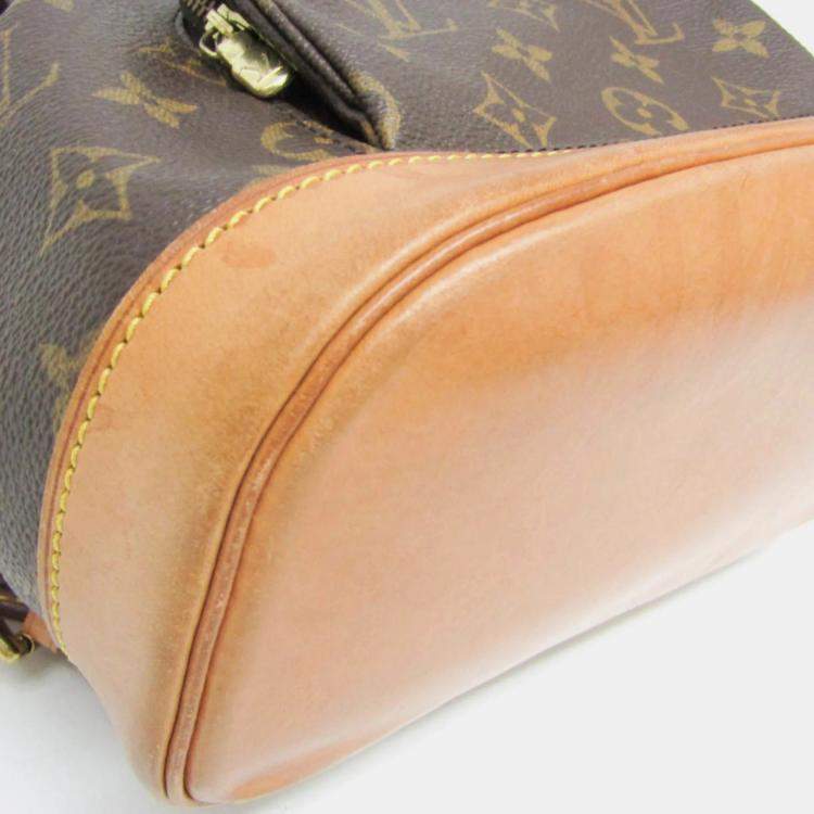 مملوكة مسبقًا Louis Vuitton Montsouris MM Brown Canvas Backpack