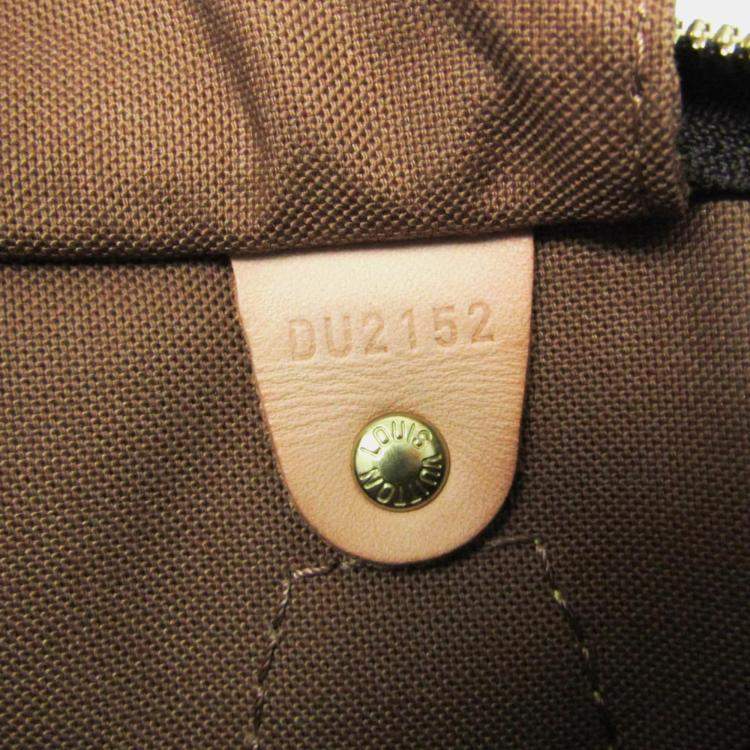 Pre Owned Louis Vuitton Speedy Bandouliere 30 Brown Canvas Handbag