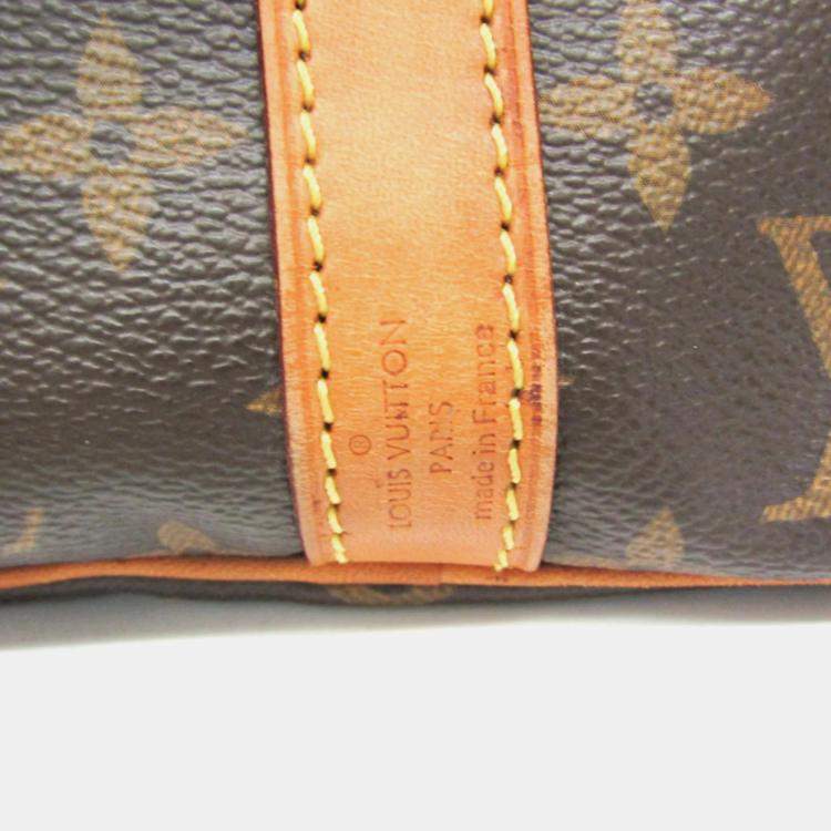 Pre Owned Louis Vuitton Speedy Bandouliere 30 Brown Canvas Handbag