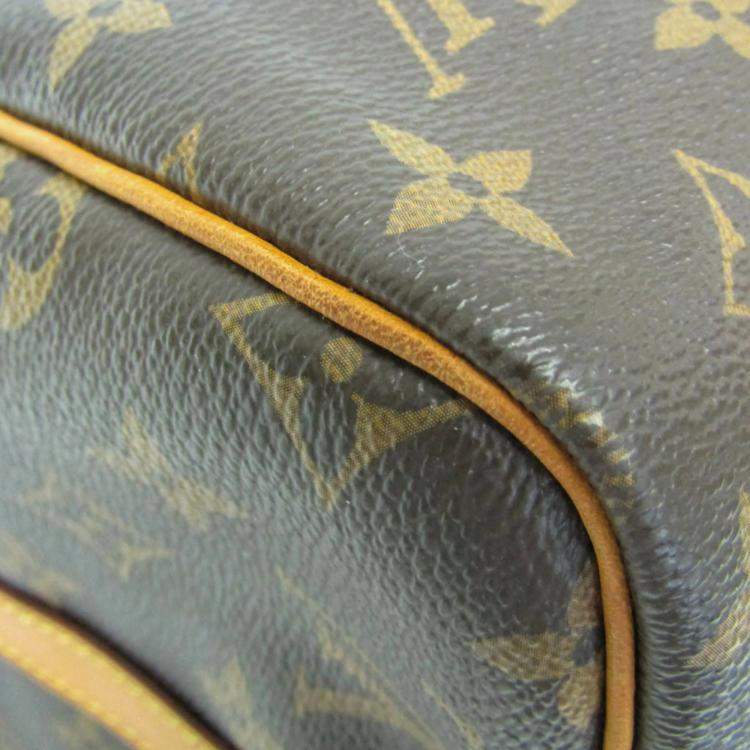 Pre Owned Louis Vuitton Speedy Bandouliere 30 Brown Canvas Handbag