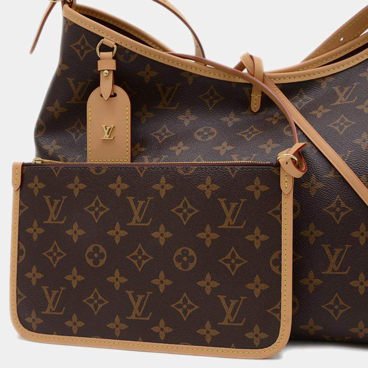 Pre Owned Louis Vuitton Carryall NM MM Monogram Canvas Shoulder Bag