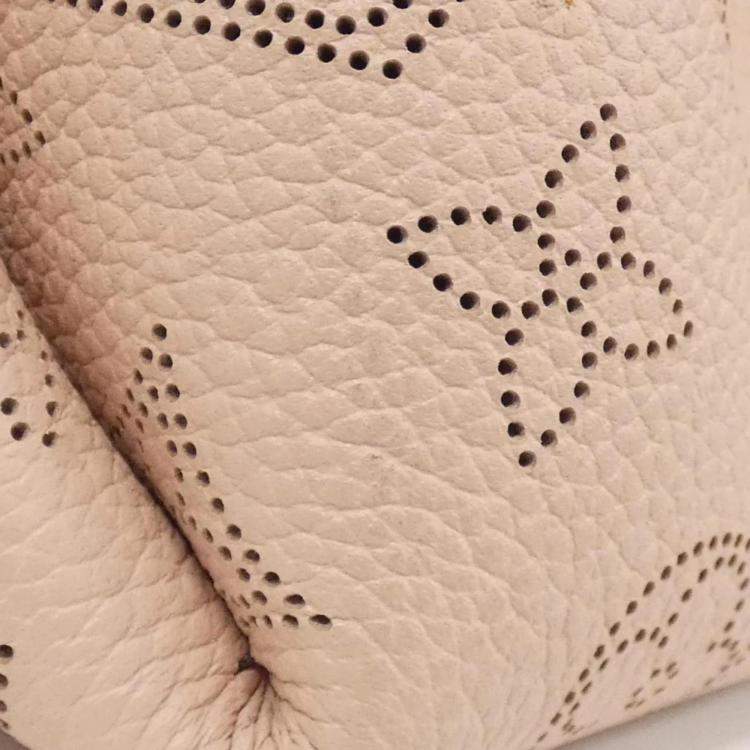 Pre Owned Louis Vuitton Bella Magnolia Mahina Leather Shoulder Bag