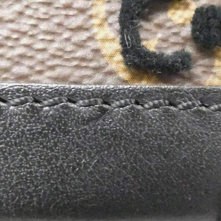 Pre Owned Louis Vuitton Tuffetage Vertical Soft Trunk Black Monogram Canvas Shoulder Bag