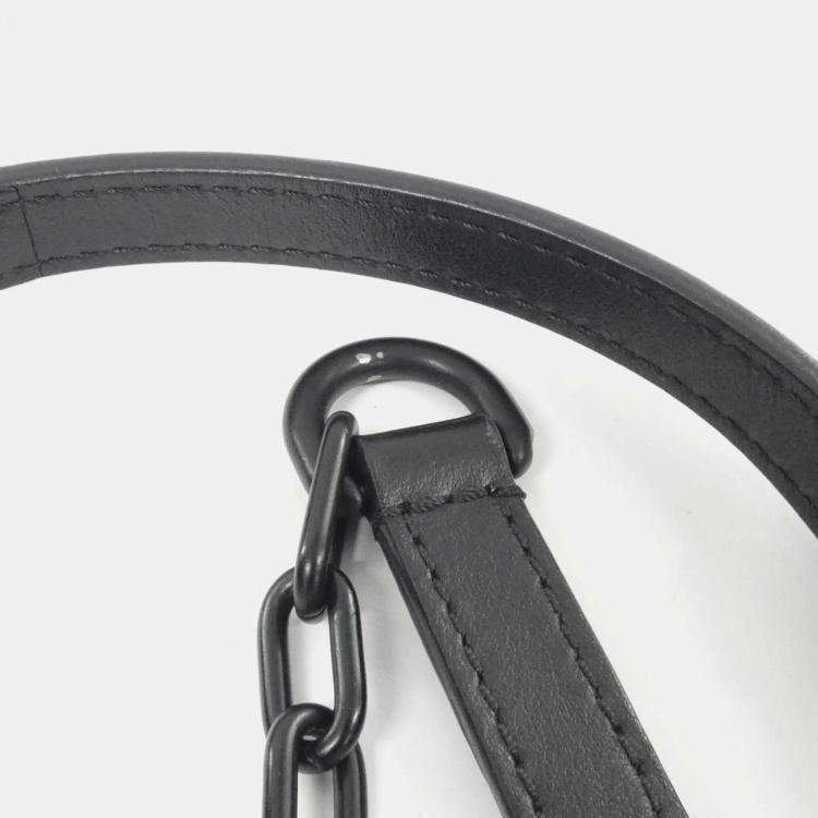 Pre Owned Louis Vuitton Tuffetage Vertical Soft Trunk Black Monogram Canvas Shoulder Bag