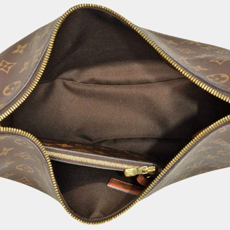Pre Owned Louis Vuitton Loop Brown Monogram Reverse Canvas Hobo Bag