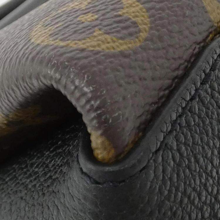 Pre Owned Louis Vuitton Soufflot BB Brown Monogram Leather Handbag