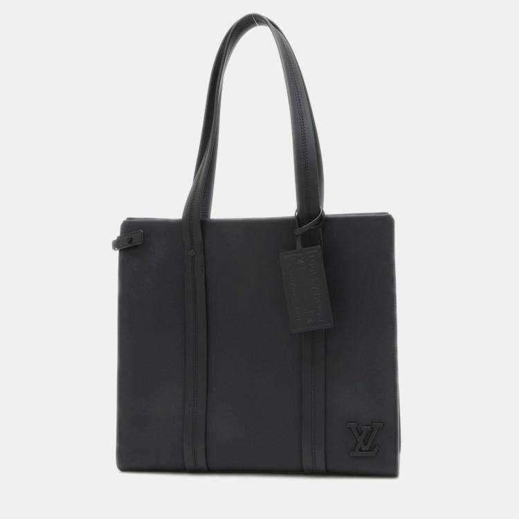 مملوكة مسبقًا Louis Vuitton Aerogram Take Off Black Leather Tote Bag
