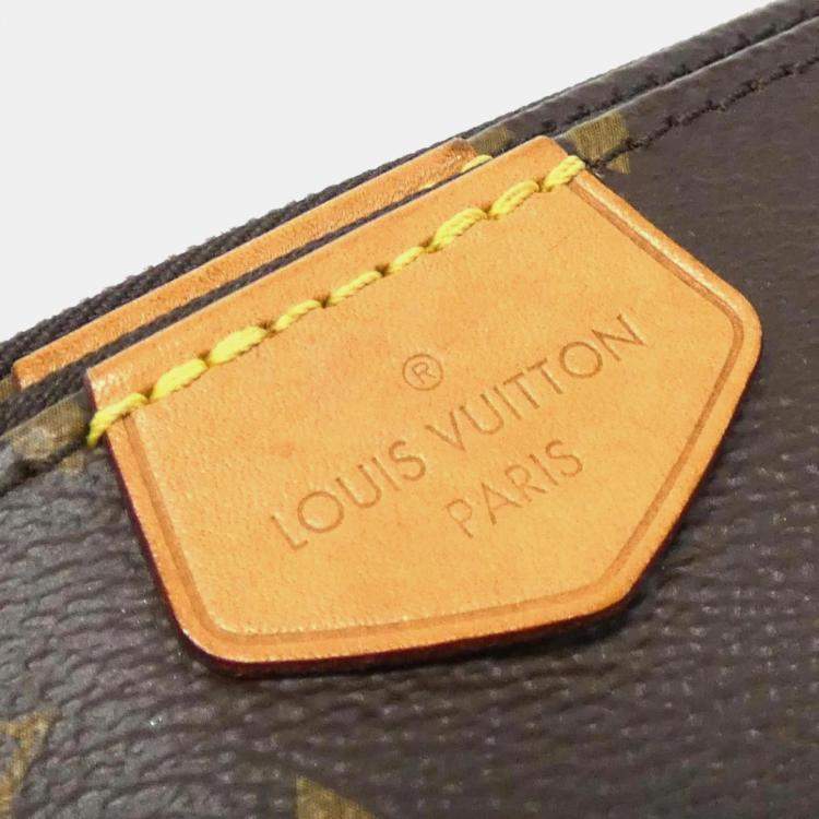 Pre Owned Louis Vuitton Monogram Multi Pochette Accessoires Brown Canvas Shoulder Bag