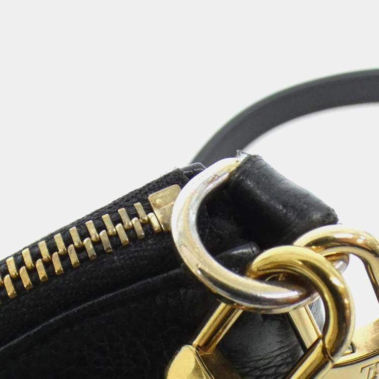 Pre Owned Louis Vuitton Multi Pochette Accessoires Black Leather Shoulder Bag