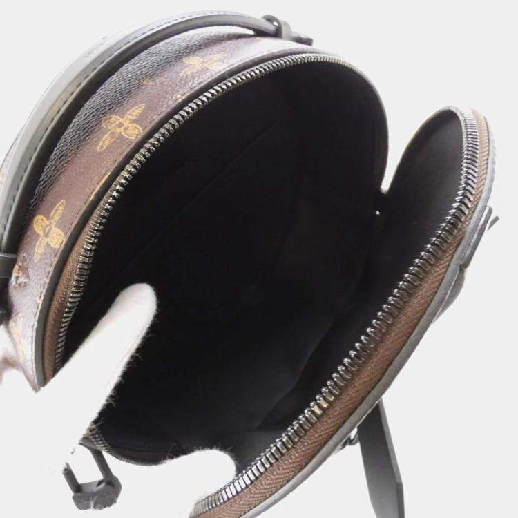 Pre Owned Louis Vuitton Wheel Box Brown Canvas Shoulder Bag