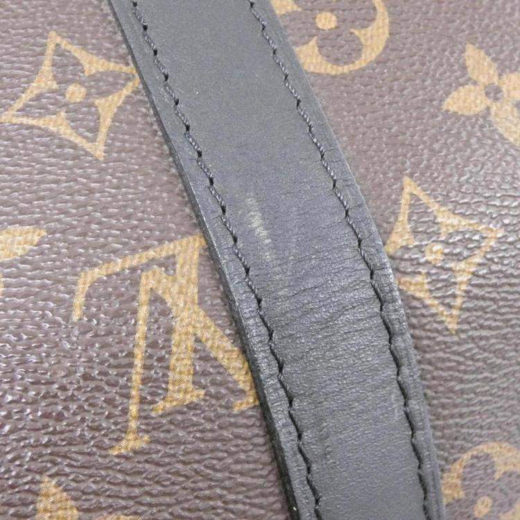 Pre Owned Louis Vuitton Keepall Bandouliere 45 Brown Canvas Boston Bag