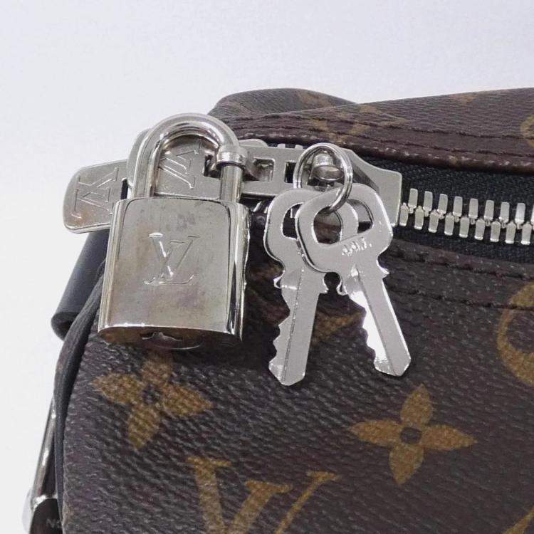 Pre Owned Louis Vuitton Keepall Bandouliere 45 Brown Canvas Boston Bag