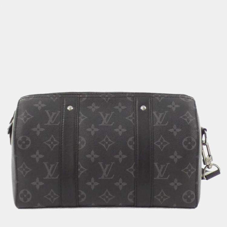 Pre Owned Louis Vuitton City Keepall Grey Reverse Canvas Shoulder Bag