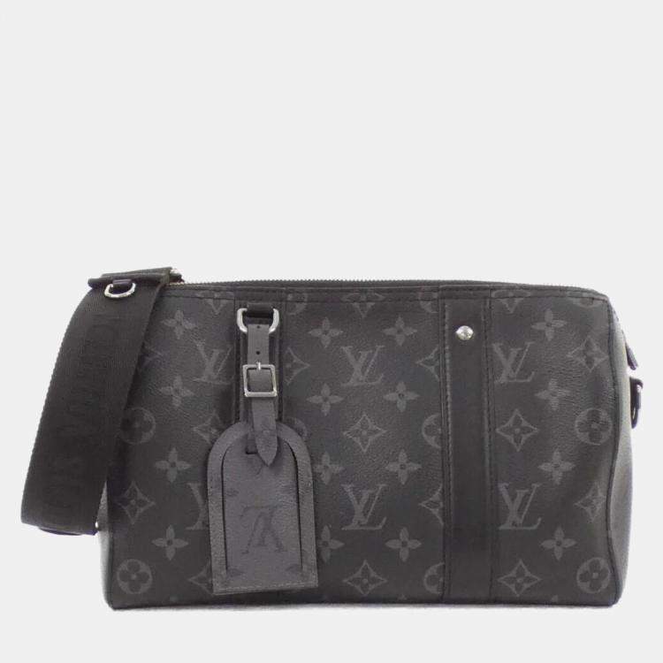 Pre Owned Louis Vuitton City Keepall Grey Reverse Canvas Shoulder Bag