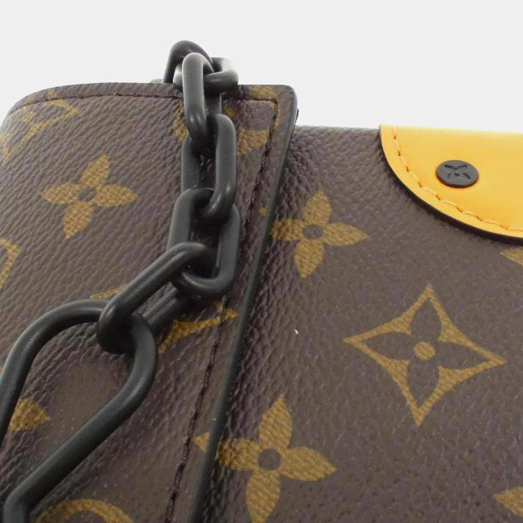 Pre Owned Louis Vuitton Steamer Brown/Black Canvas Wallet Bag