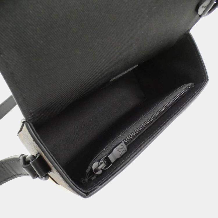 Pre Owned Louis Vuitton Steamer Brown/Black Canvas Wallet Bag