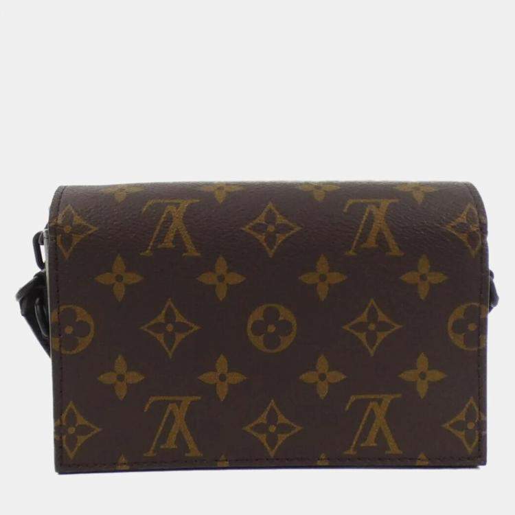 Pre Owned Louis Vuitton Steamer Brown/Black Canvas Wallet Bag