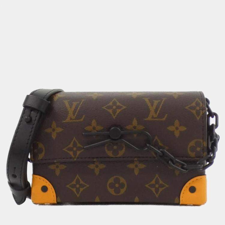 Pre Owned Louis Vuitton Steamer Brown/Black Canvas Wallet Bag