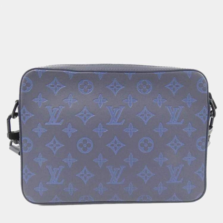 Pre Owned Louis Vuitton Duo Messenger Monogram Shadow Canvas Shoulder Bag